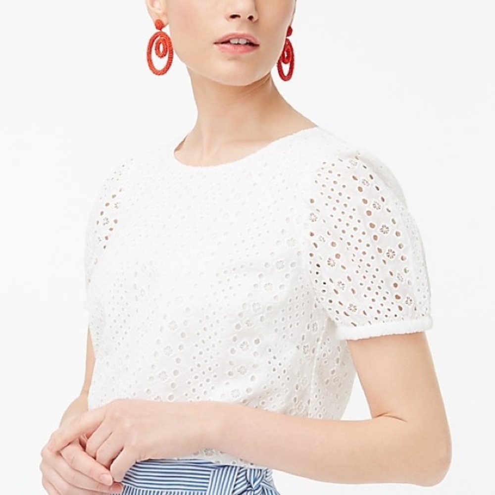 (NWT) J. Crew Factory Eyelet Top